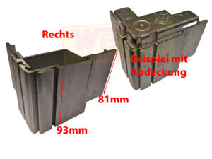 Eckstück rechts eloxiert zur Brückenrandprofil Nr. 51006?