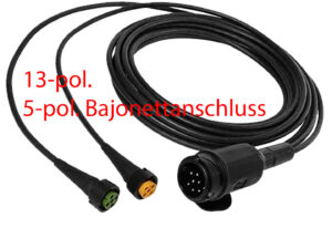 Kabelsatz 13-pol 7000mm Bajonettanschluss 5 polig