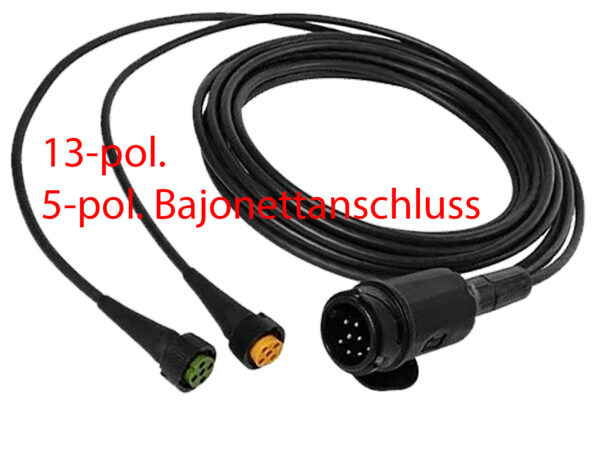 Kabelsatz 13-pol 7000mm Bajonettanschluss 5 polig