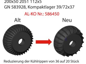 Bremstrommel ALKO 200x50 2051 Euro Plus 1500kg