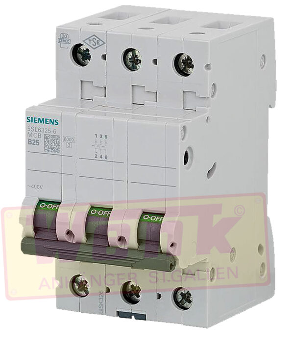 Leitungsschutzschalter SIEMENS 3P 25A 400V B