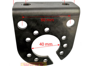 Steckdosenhalter abgewinkelt für 7 + 13-pol Anhänger Steckdosen