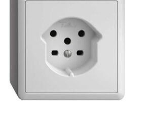 AP-Steckdose T15 10A IP20 weiss 74x74x54mm