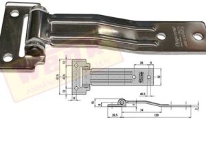 Seitentürscharnier INOX (Aussenliegend)