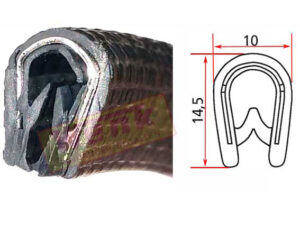 Gummikantenschutzprofil 1-4mm Klemmbereich