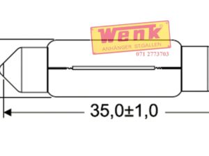 Soffitte/Glühlampe 24V-5W