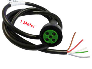 Versorgungskabel grün 1000mm 5-pol Bajonettstecker rechts