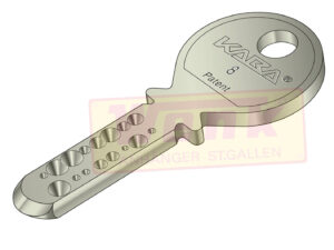 Schlüssel KABA 8 SR 100 zu 69.080.10B