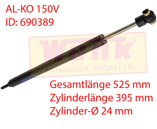 Deichselstossdämpfer ALKO 150V für Euro Bremse Buchse 41.5