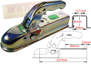 Kugelkupplung KNOTT K7.5-L A:60 750kg 2xM12