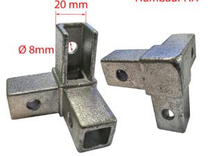 Eckverbinder/Guss-Ecke R25 HUMBAUR für Planengestell