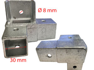 Eckverbinder R40-60/30 vo/li hi/re für Planengestell