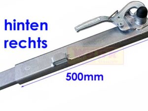 Eckrunge Stahl 500mm kpl. hi.re. zu HUT 2005-2010