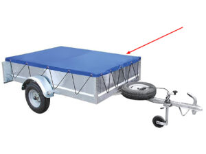 Anhänger-Flachplane 2575 x 1345 x 50 mm