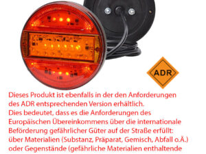 Rückleuchte LED WAS-W95-ADR 12/24V IP66/68