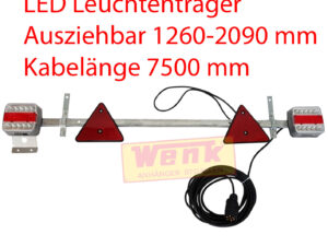 Leuchtenträger/Lichtschiene LED ausziehbar 7.5m-Kabel