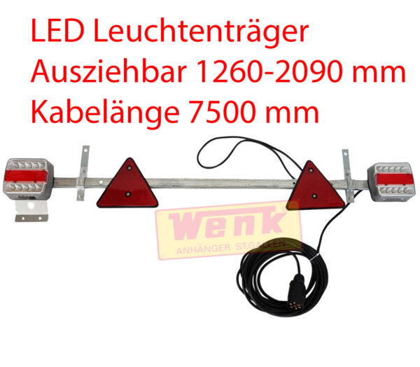 Leuchtenträger/Lichtschiene LED ausziehbar 7.5m-Kabel