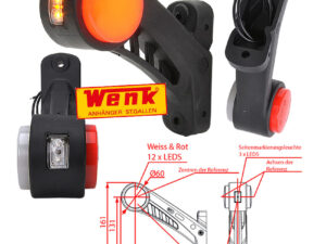 Umrissleuchte LED WAS-790L links NEON-Effekt