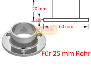 Rohrhalter für 25mm Rohr