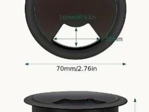 Kabeldurchführung Kunststoff LD:60mm Schwarz-Optik