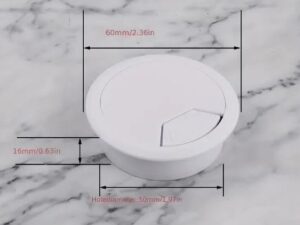 Kabeldurchführung Kunststoff LD:60mm Weiss-Optik