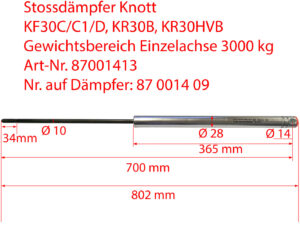 Deichselstossdämpfer KNOTT KF30-C