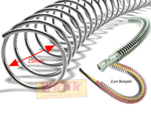 Schutzspirale rund aus Metall 25x2mm