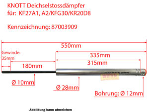 Deichselstossdämpfer KNOTT 87003909