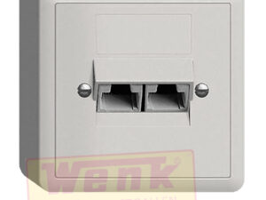 AP-Dose 2xRJ45/u 4P getr.weiss EDIZIOdue ITplus