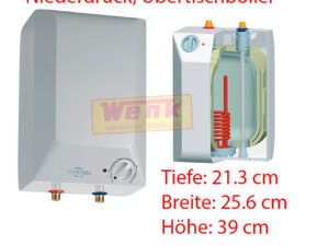 Boiler/Warmwasserspeicher 5l drucklos Übertisch Niederdruck