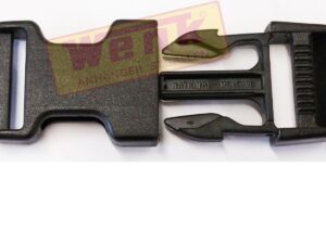 Steckschnalle Duraflex schwarz 25mm