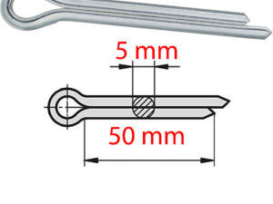 Splint 5x50mm verzinkt DIN 94