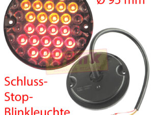 Rückleuchte LED D:95 Schluss-Stop-Blinkleuchte