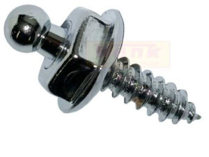 Tenax Unterteil 12mm Blechgewinde Messing vernickelt