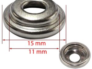 Druckknopf-Federteil Durable-Dot Messing vernickelt