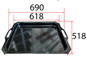 Emaillierte Pfanne für 3-flammig Gasgrill (T3)