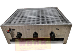 Gas-Grill 3-flammig mit Stahl-Brennerrohr