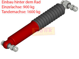 Radstossdämpfer KNOTT rot für hinten
