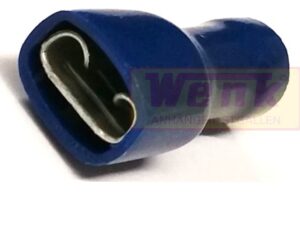 Kabelschuhe vollisoliert blau 6.3mm 1.5-2.5qmm