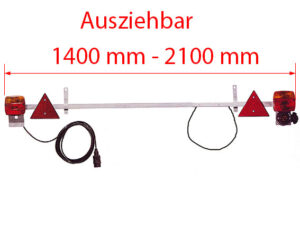 Leuchtenträger/Lichtschiene ausziehbar 10m-Kabel