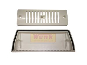 Lüftungsschieber PVC weiss