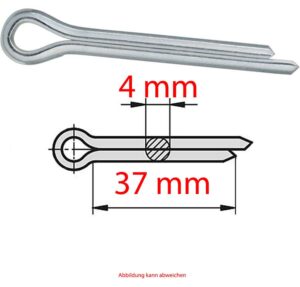 Splint 4x37mm verzinkt DIN 94