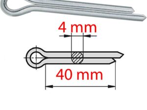 Splint 4x40mm verzinkt DIN 94
