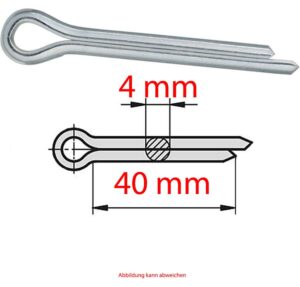 Splint 4x40mm verzinkt DIN 94