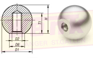 Kugelknopf DIN 319 M8