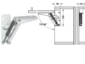 Klappenliftbeschlag Kinvaro T57 Rechts