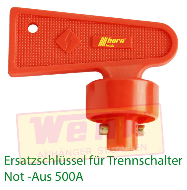Ersatzschlüssel zu 500A Batterie-Trennschalter