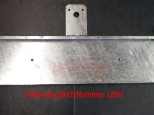 Halterung Blech Nummer Lifter DALTEC