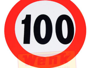 100km/h-Schild/Geschwindigkeitskleber D:200mm