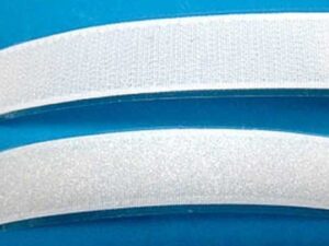 Klettband weiss selbstklebend 20mm Haken/Flausch
